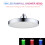 LED rainfall shower head round 8 inch RGB temperature sensor 1