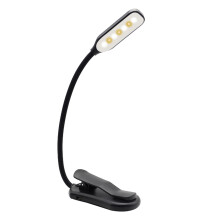 Solas Leabhar In-athluchtaithe 7-LED 3-Lasc Tadhaill Gile