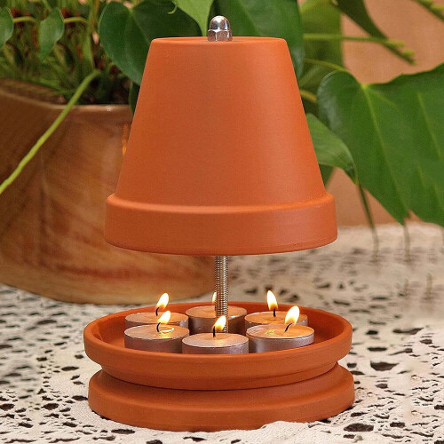 Tea Light Oven Double-Walled Heater Compatible with Candle