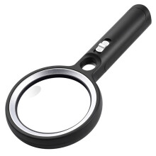 Handheld LED Magnifying Glass for Reading 60X 30 LED