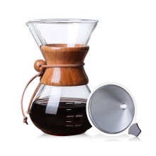Cafetière à filtre avec carafe en verre et inox