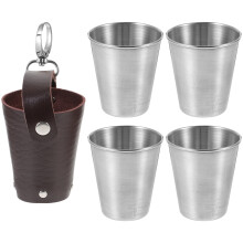 Verres à vin en acier inoxydable, verres à boire portables, tasses à vin de camping, petites tasses pratiques pour les voyages