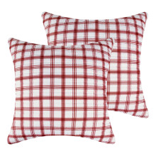 Levtex Home Fyrretræ & Plaid Euro Sham Sæt med 2 stk. 61x61 cm