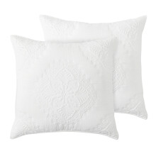 Levtex Home -musliinihuivi, 2 kpl valkoista, 26 x 26 tuumaa, puuvillaa