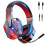 Wireless Gaming Headset Dual Mode LED Red 1