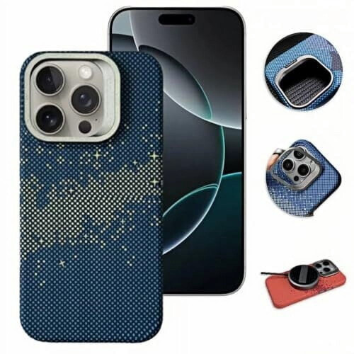 Θήκη iPhone16Pro Max από ανθρακονήματα με βάση φακού από κράμα αλουμινίου