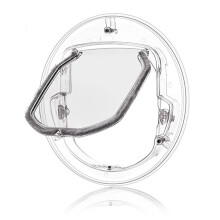 JZROCKER Round Cat Door with 4 Locking Modes UV-Resistant