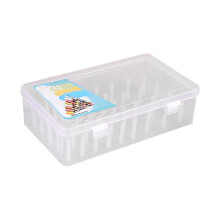 TrueClos sewing thread storage box 42 spools clear plastic