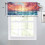 Beach curtain valance 54x18 in 2-panel ocean sunset design 4