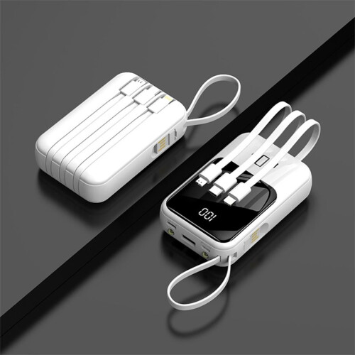 Φορητό Power Bank Leodye 5000mAh με καλώδιο και κορδόνι