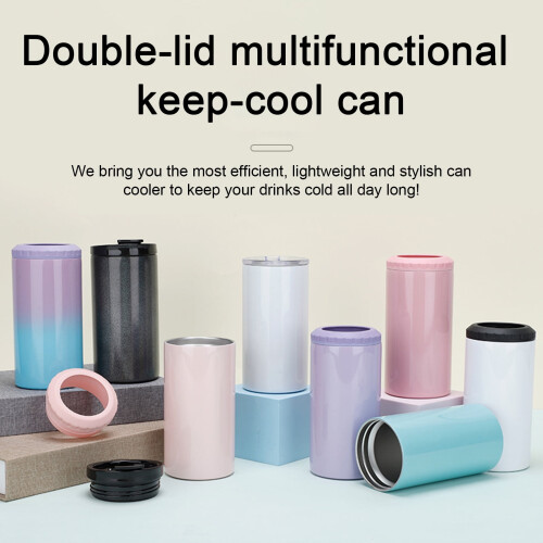 Warkul stainless steel can cooler 500ml 1