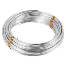 Alambre de aluminio de 3 mm, color plata, 10 m, para manualidades.