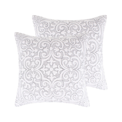 Fronha Levtex Birch Hill, 66x66 cm, reversível, em microfibra de algodão.