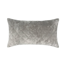 Funda de almohada Levtex Home Umbria King color terciopelo piedra 20x36 pulgadas