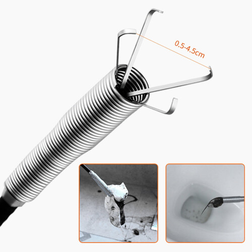 Sewer Pipe Dredger Tool 4-Claw Flexible 160cm 2 pcs 1