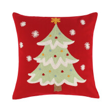 Cuscino decorativo natalizio Levtex Home 18x18 pollici rosso verde