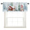Red Christmas tree curtain panel with snowman and snowflake 4