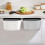 Warkul under-sink trash can with handle wall-mounted 3L 5