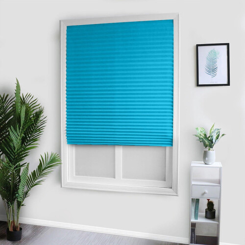 Pleated Blind for Windows and Doors, No-Drill Clamping 2