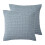 Conjunto de fronhas Levtex Home Mills Waffle Euro Sham Chambray 26x26 polegadas 1