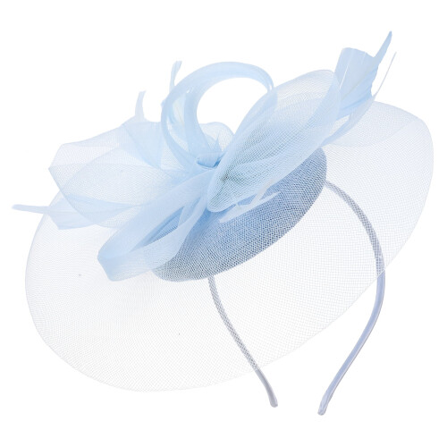 Καπέλο Fascinator για γυναίκες με κορδέλα ματιών για γάμο τσάι πάρτι