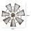Windmill Wall Decor Rustic Iron 1 Piece 2