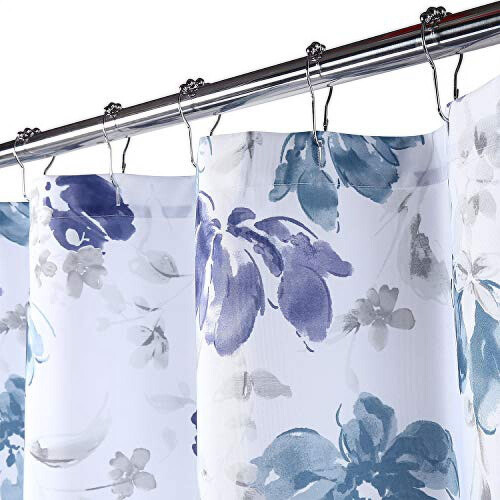Duschvorhang-Set mit Blättermuster, 35 x 72 Zoll