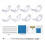Washranp ring size adjusters set silicone 17 pcs 7