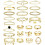 Women's Gold Silver Plated Bracelet and Ring Set 25 Pcs 1