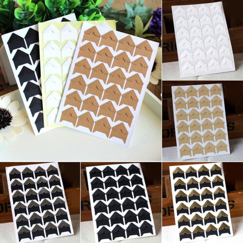 Photo Frame Corner Sticker Self-Adhesive 120 pcs