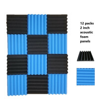 Akoestische wigvormige schuimtegels 12" x 12" x 2" (12 stuks)