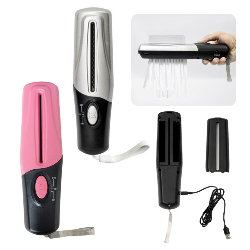 Warkul handheld paper shredder USB-powered with 4 AA 1