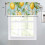 Lemon Blackout Curtain Valance Green Botanical Leaf Design 4