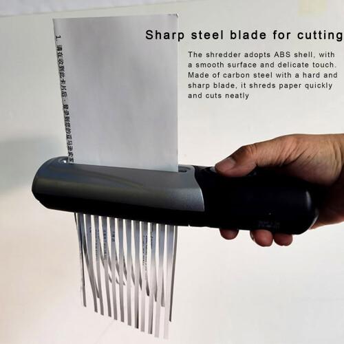 Warkul handheld paper shredder USB-powered with 4 AA 2