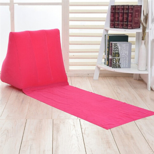 Inflatable Camping Chair Mat with Backrest PVC Flocking 1 1