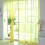 Yellow sheer curtain panel for window or door 1