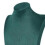 Support buste à bijoux en velours vert 30 cm 7