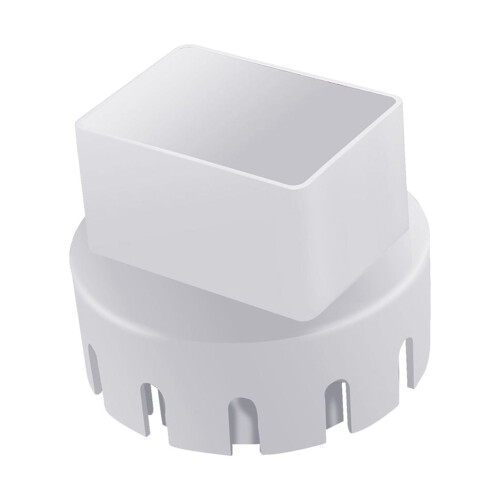 Washranp downspout adaptor plastic 1 piece 1