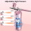 Draadloze, oplaadbare airbrushset 30 PSI roze 7