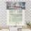 Tree Birds Valance Rustic Gray 54x18 inch 3