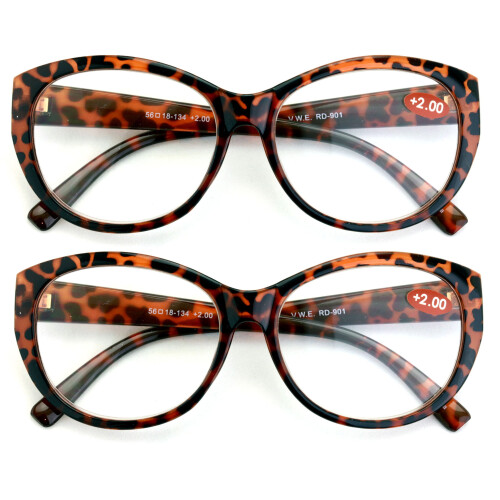 V.W.E. women's tortoise reading glasses 2 pairs 1