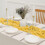 Washranp cheesecloth tablecloth rustic boho 35x71 inch 4