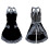 Women's plaid bowknot apron with pockets, adjustable lace-up 4