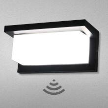 LED nástenné svietidlo Vonkajšie svietidlo s pohybovým senzorom IP65 Vodotesné moderné hliníkové svetlo Dekoratívne osvetlenie pre záhr