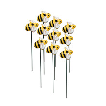 Bee Garden Stakes Decor for Outdoor Yard and Patio 10 pcs
