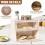 Wooden Bread Box Airtight Kitchen Counter Storage with 2