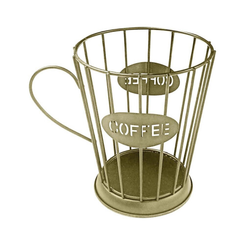 Goldener, becherförmiger Kaffeekapselhalter für Leott (1er-Pack)
