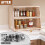 Wooden Bread Box Airtight Kitchen Counter Storage with 6