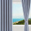 Blackout Curtains with Rope Tiebacks, Modern Weave, Coral 5