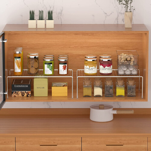 Kitchen Cabinet Shelf Organizer Set of 2 Medium 13 x 9.4 1
